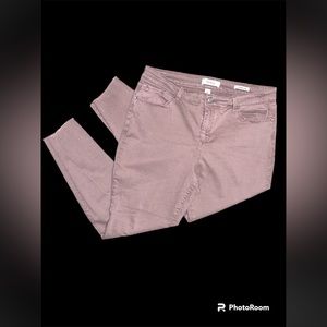 SKINNY GIRL LIGHT PURPLE SKINNY ANKLE JEANS SIZE 32